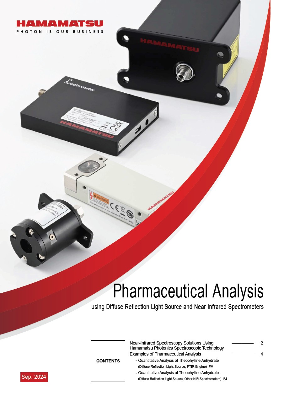 Product information / Pharmaceutical Analysis using Diffuse Reflection Light Source and Near Infrared Spectrometers